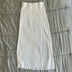 WILFRED WHITE SLIT SKIRT
